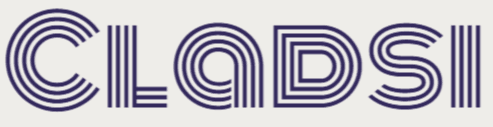 The word CLADSI written in a dark blue, stylized font where each letter is formed by a series of parallel, concentric lines against a light background.