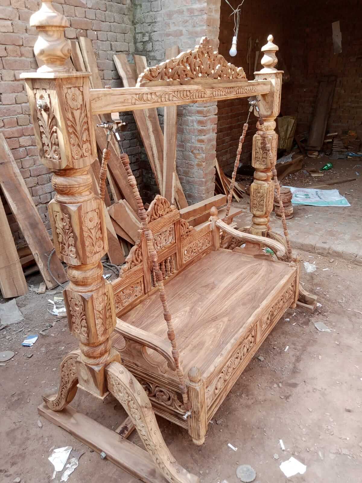Chinioti Carved Wooden Jhoola