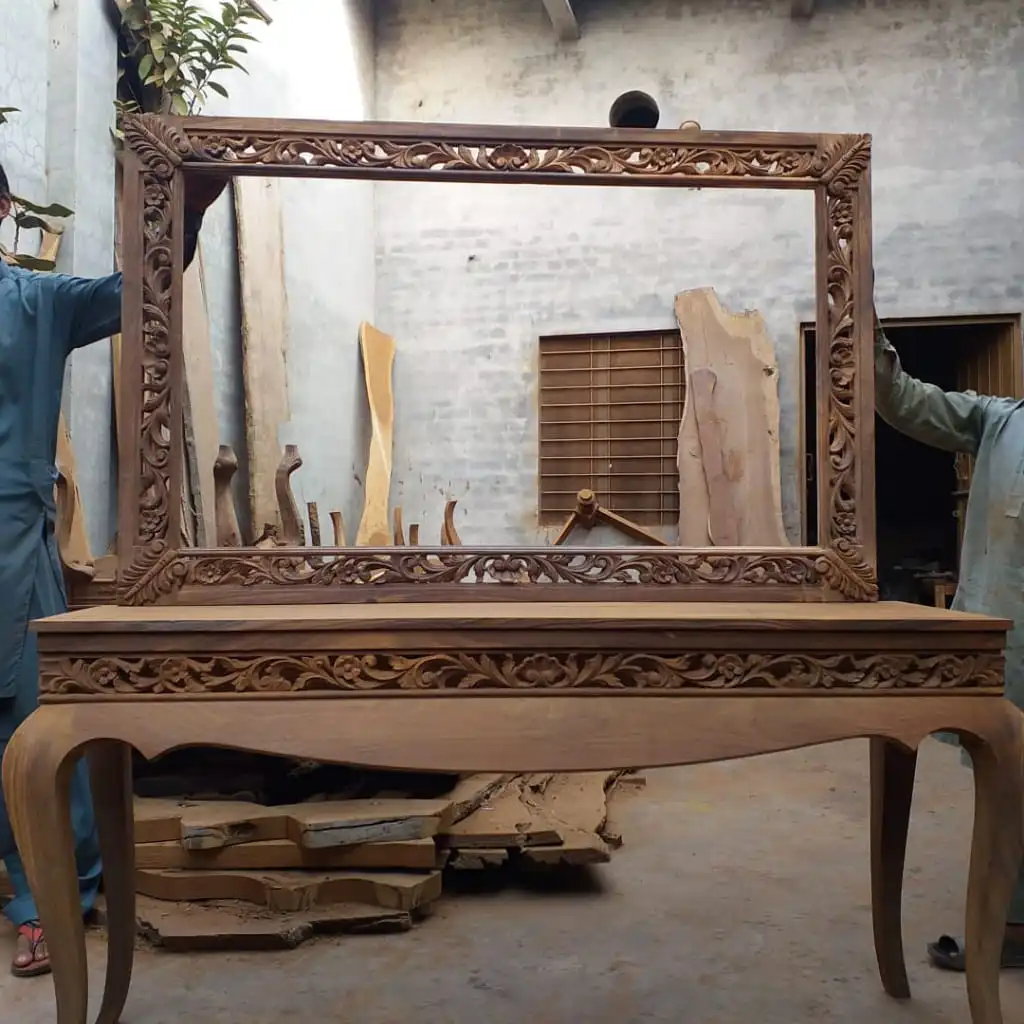 Chinioti Console Table with Frame