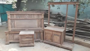Vintage Wood Bedroom Set