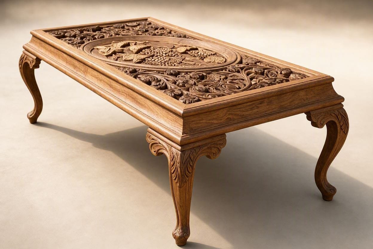 solid wood dining table