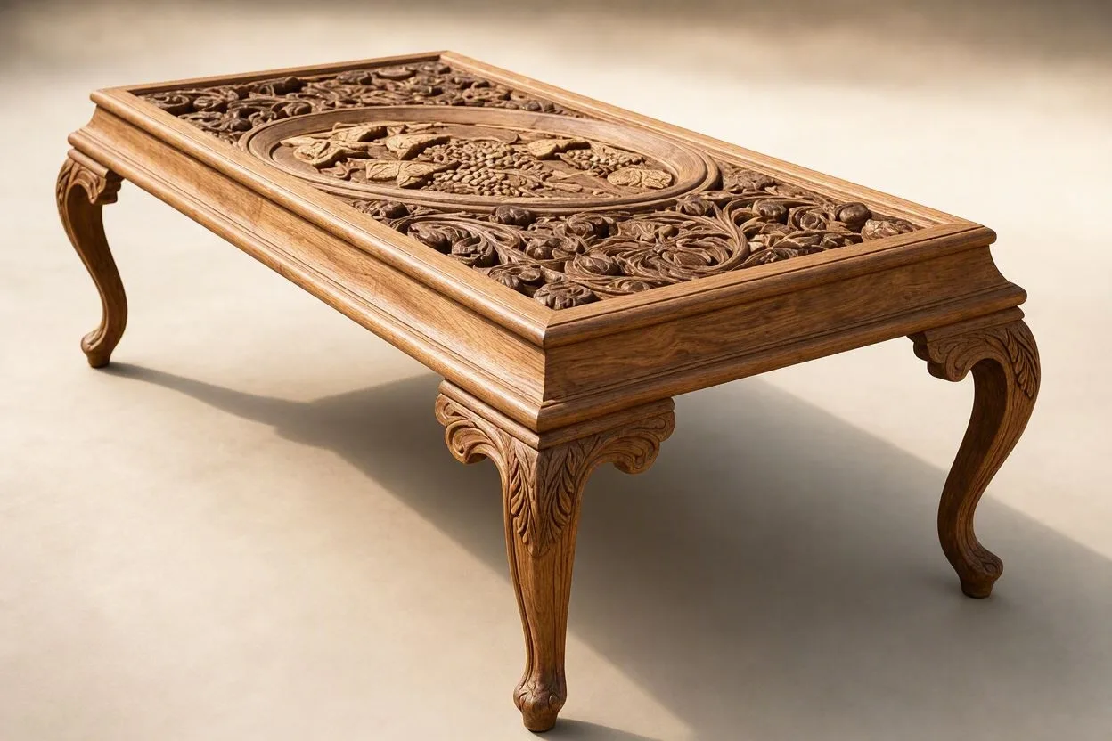 solid wood dining table