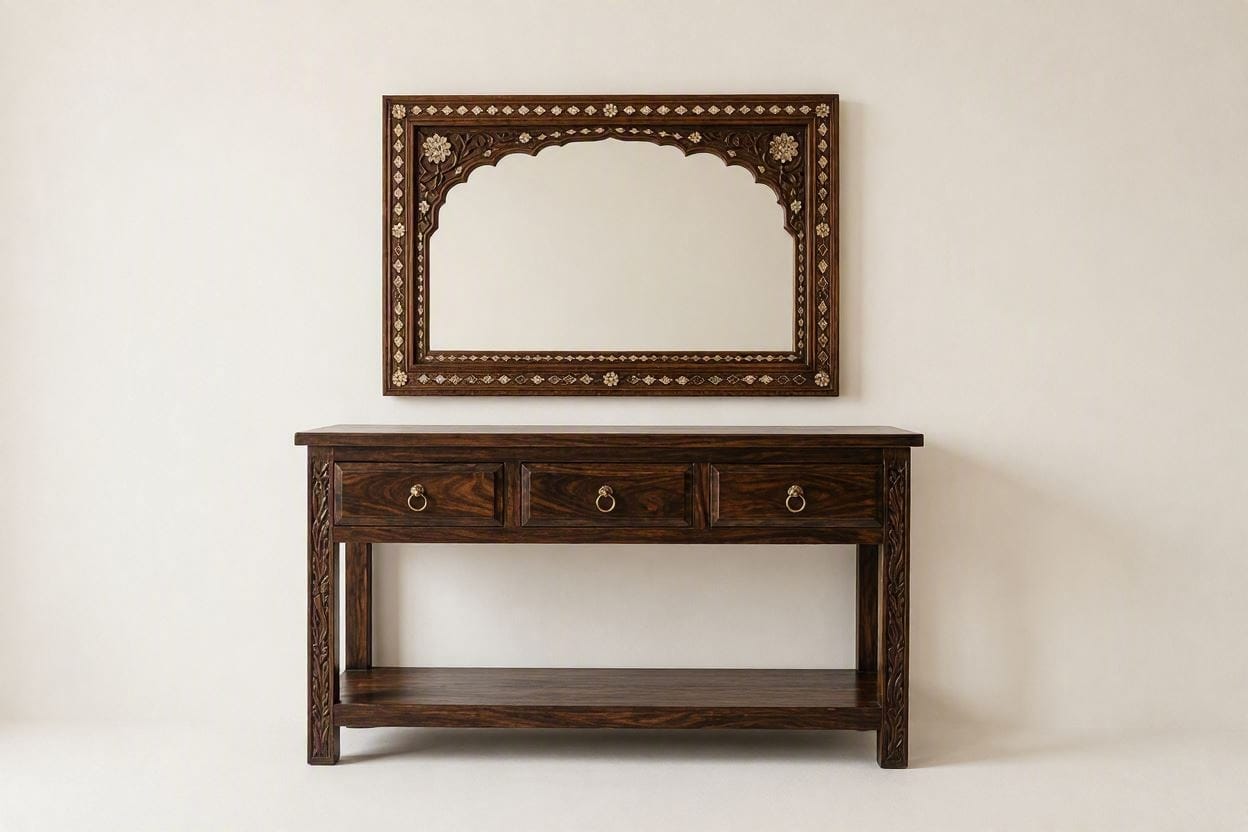 Classic Wooden Drawer Console