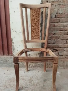 Handcarved Wooden Dining Chair