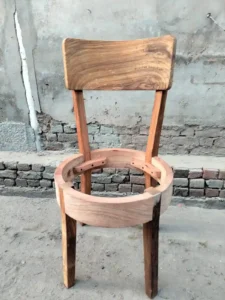 Modern Wooden Round Chair