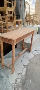 Premium Carved Wood Console