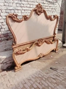 Royal Mughal Carved Bed