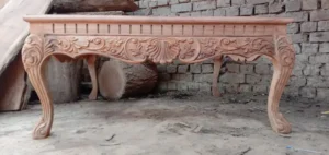 Traditional Carved Side Table