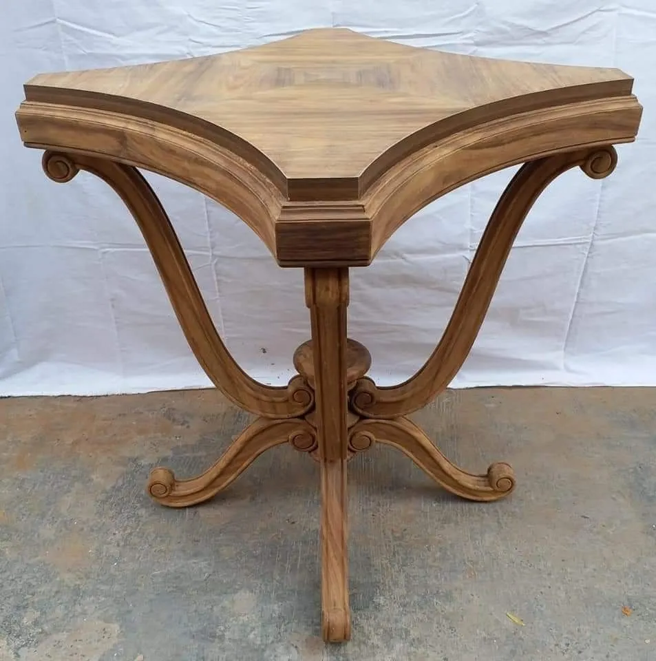 Modern Sheesham Curved Coffee Table