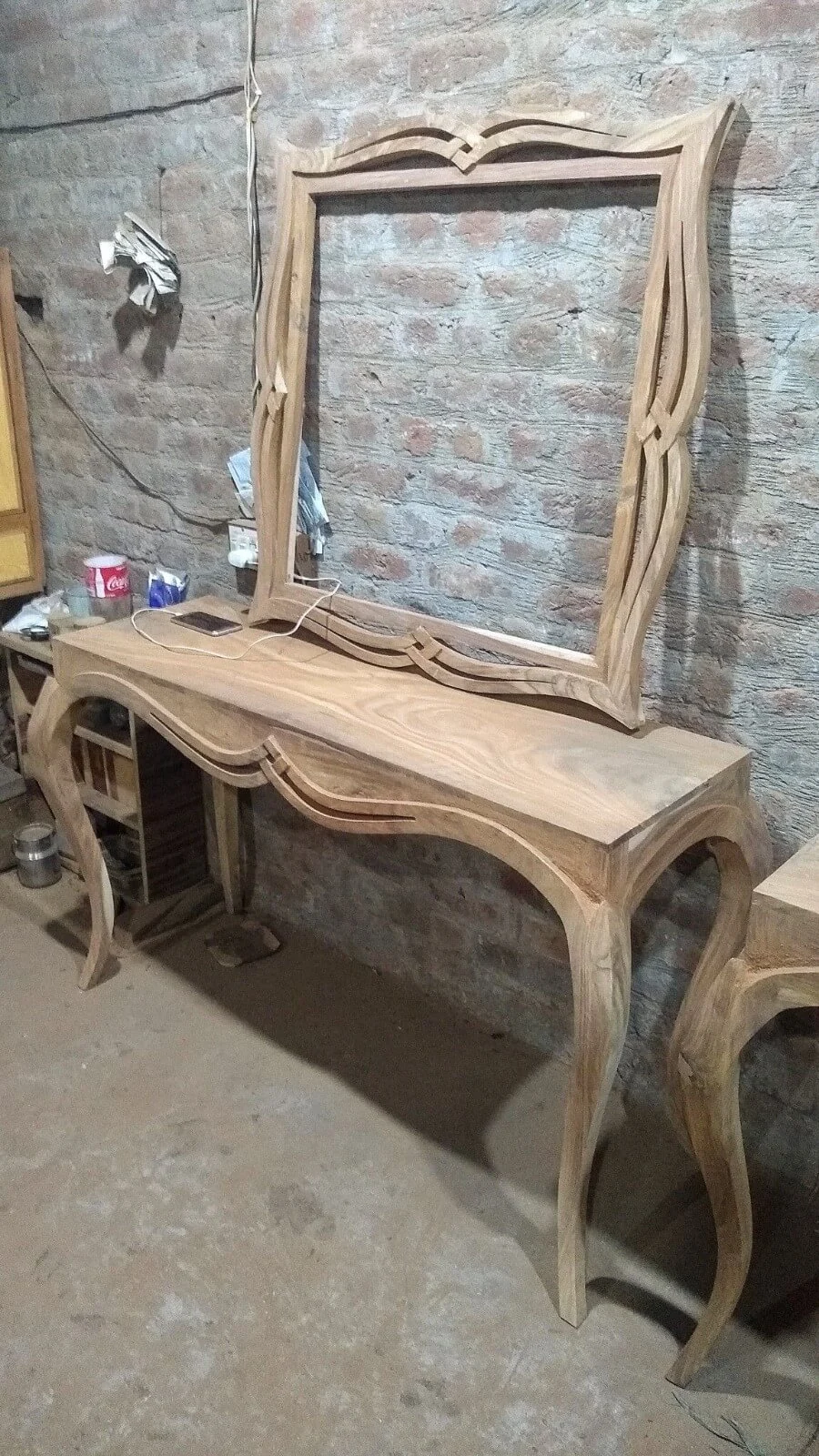 Luxury Sheesham Console Table with Mirror