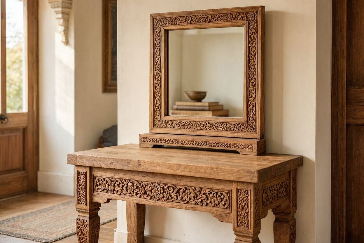 Luxury Sheesham Regal Arc Console